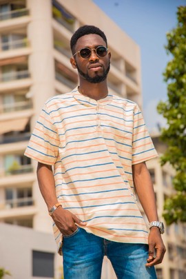 MARIN polo shirt in woven cotton
