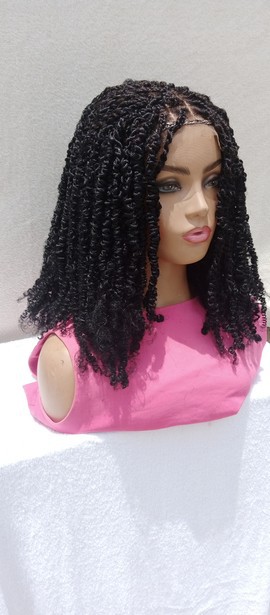 Locs boho 12 pouces, faux locs, locs froissés, locs ondulés couleur noir