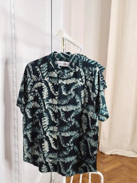 Yinka shirt in Adire fabric for boys [8 years and 6 years]