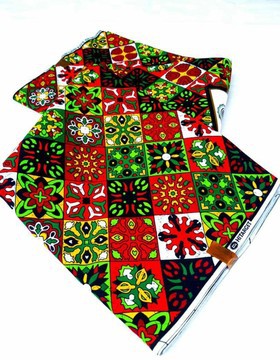 Romola colorful Ankara fabric, pure cotton wax 6yards