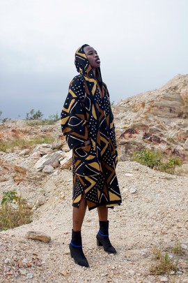 Popstar Hooded Bogolan Cloak (Pre-Order)