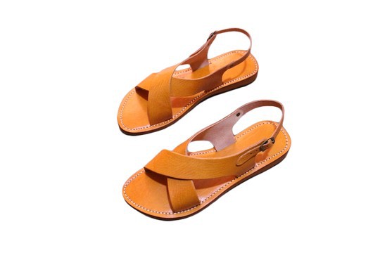 Real leather beach sandal