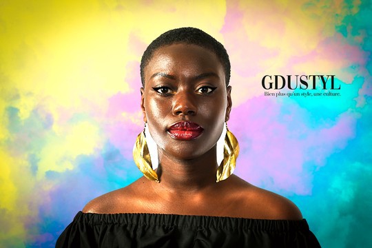 Boucles d'oreilles Fulani dorées KRYS