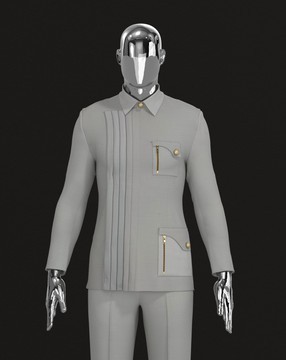 LIGHT GRAY WRAP SAFARI SUIT...............BEST SELLER