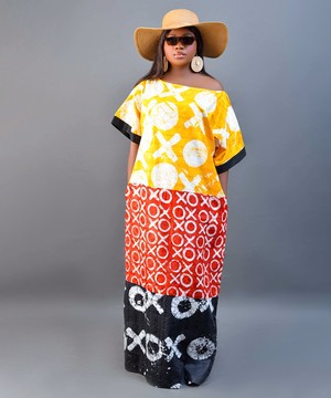 casual african dresses SHEIN Lady African Dress Graphic Women's Midi Dress Office Dresses For Women Dresses For Women Work Women Dresses New Arrivals Women Dress Graduation Dress/Elegant Dress Casual Women Dresses Summer Tropical Dresses For