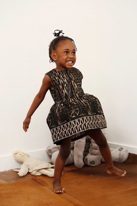 Robe Wax NDOP noir. Fait Main.