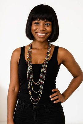 Beaded Necklace African | Layered Long Multicoloured Jewelry