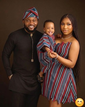 Aso-Oke Stripe Family Set