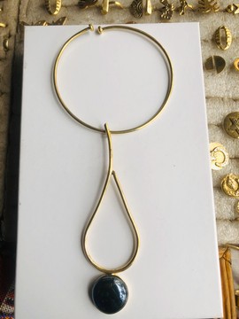 Elegant brass necklace, gift for a loved one