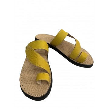 Sandale en cuir véritable pour femme