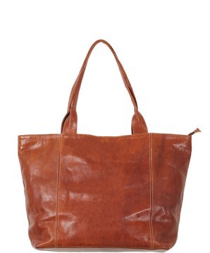 Handmade real natural leather satchel