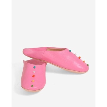 Ballerine en cuir véritable fait main