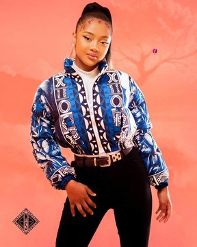 Doudoune Crop-top/bombers /Veste/collection LAMBAOINE/ Madagascar