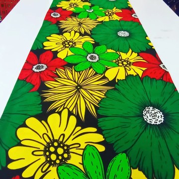 Tissus Wax Ankara 6 yards pur coton " les fleurs de Aby "