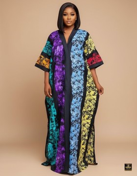Adire Maxi Kaftan