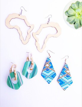 Parure de bijoux Boma, boucles d’oreilles originales | créoles