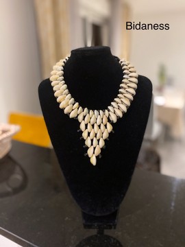 Burkina Faso cowrie choker necklace