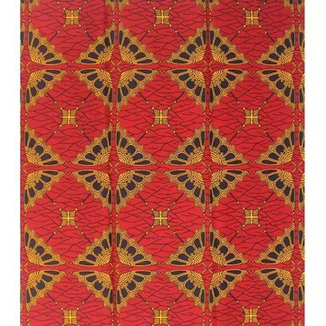 RED UMBRELLA WAX FABRIC ANKARA WAX SOLD BY 90CM (1 YARD)