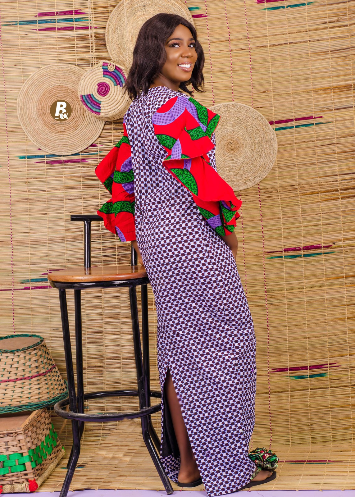 ankara fitting dresses African Ankara Dress: 100% Cotton Party Gown