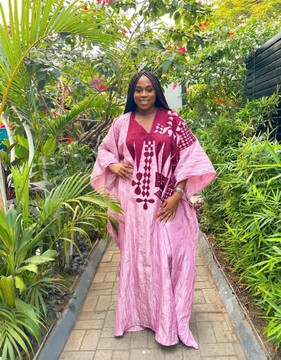 Alake Agbada Pink