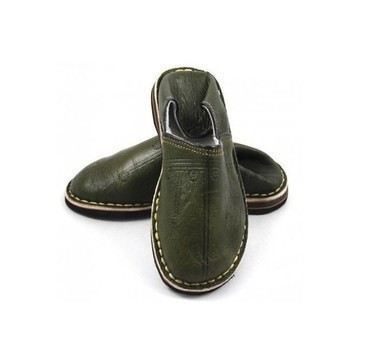 GRANDE VENTE! Babouche en cuir véritable Unisexe fait main par des artisans du Maroc