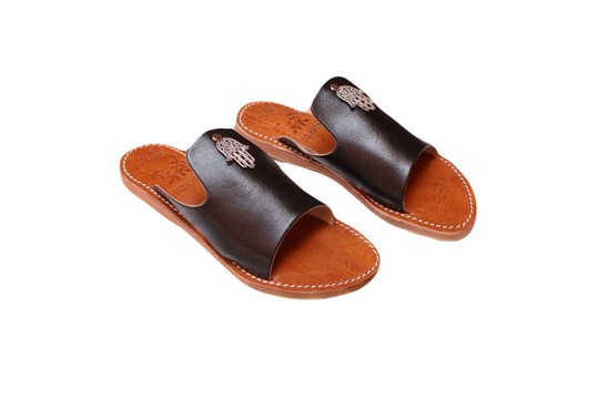 Real leather beach sandal