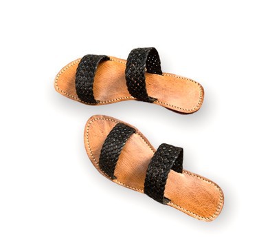 Real leather beach sandal