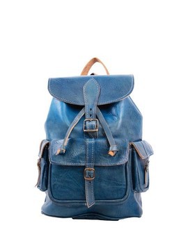 Genuine leather backpack