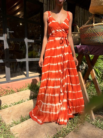 Robe portefeuille cavi orange