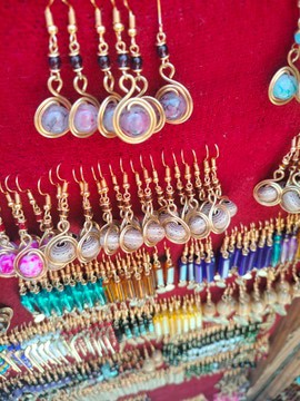 100 pairs earrings made from brass, medium length earrings,  gift for her earrings