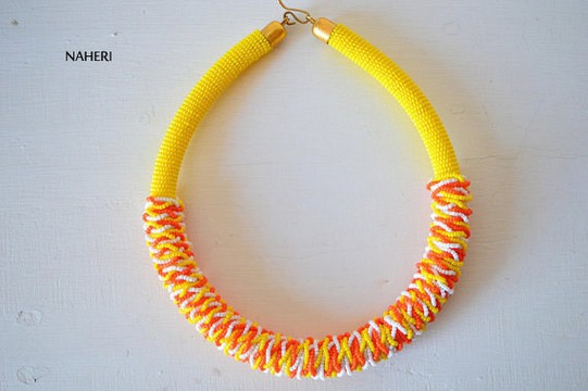 Collier de perles africaines Maasai | Collier tribal perlé zoulou | Taille unique