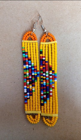 Boucles d'oreilles africaines / boucles d'oreilles maasaï / bijoux femmes / boucles d'oreilles faites à la main