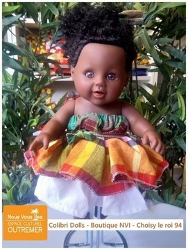 Doll Lucy Colibri Dolls - MADRAS GREEN 2
