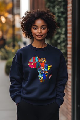 Sweatshirt - "Africa Map"