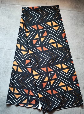 Stretch Bogolan Printed Lycra Fabric for Swimsuits and Leotards