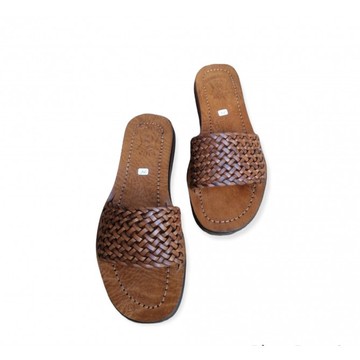 Sandale en cuir véritable haute qualité fait main mode femme