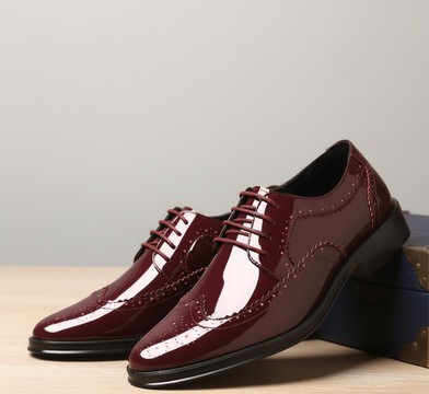 Men's Handcrafted Dark Brown Cap-Toe Oxford Shoes – Brogued Formal Business Leather