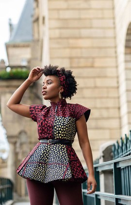 peplum kitenge dresses Peplum Kitenge Fashion