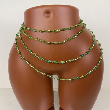 Bayas , perle de taille, bine bine , binbin , bijoux de ventre , perle de hanches, bijoux fait main