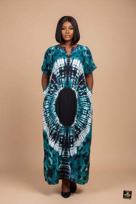 Adire Maxi Kaftan
