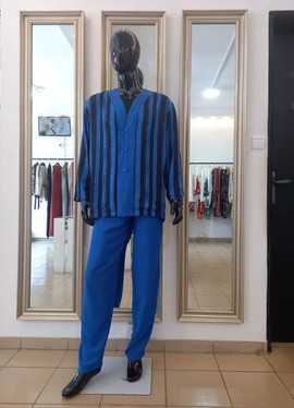 REVERSIBLE INDIGO GUILLAUME SET