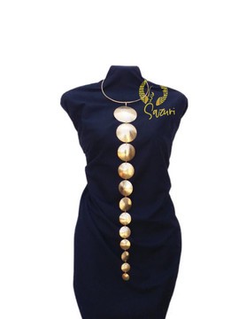 Collier africain en laiton Refu | Collier remarquable