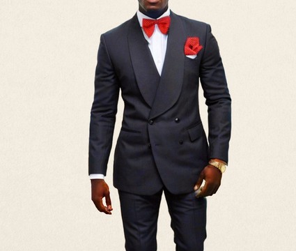 Men's black Tuxedo men's suit and trouser