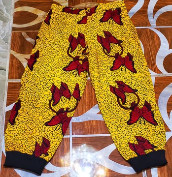Vintage African Summer Butterfly Prints Pants