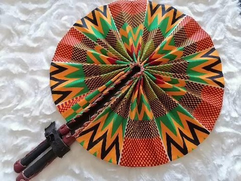 Leather and wax fan