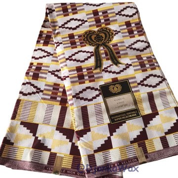 Tissu pagne Ndop Cameroun en coton léger 2 yards