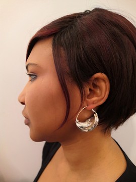 Silver Fulani earrings S 2