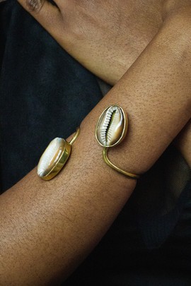 Bracelet Terre – Cauri &amp; bronze