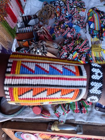 Masai bangle, Beaded bracelet, Masai women bracelets