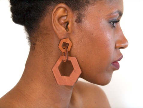 boucles d'oreilles " DOUBLE DE "
